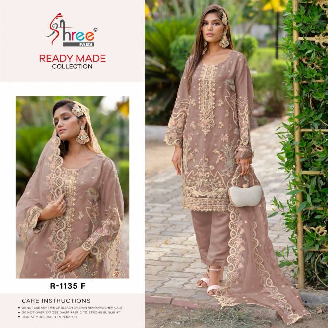 R 1135 By Shree Organza Pakistani Readymade Suits Wholesale Price In Surat